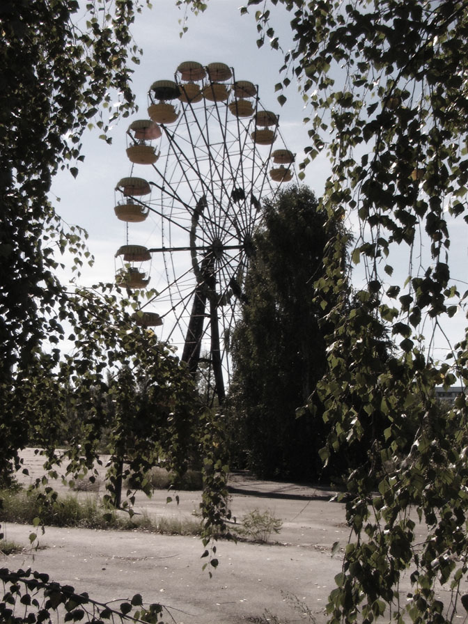 ferris wheel and willows