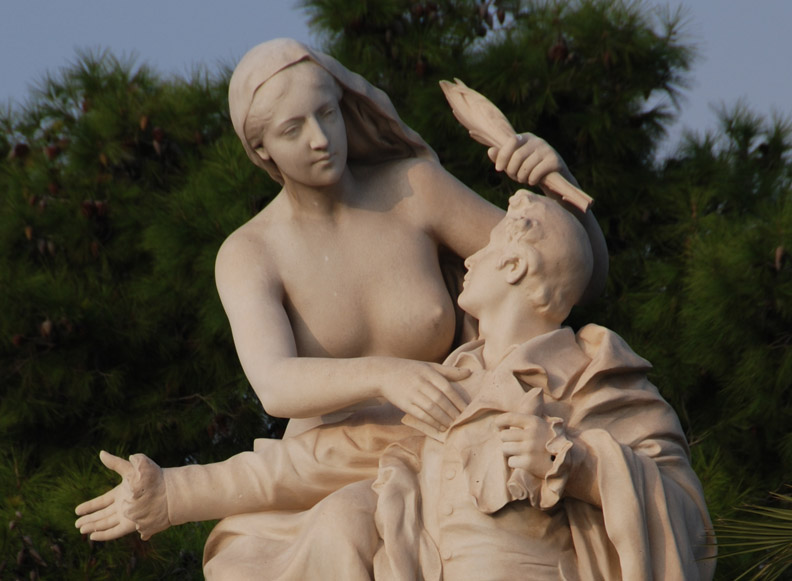 woman and man