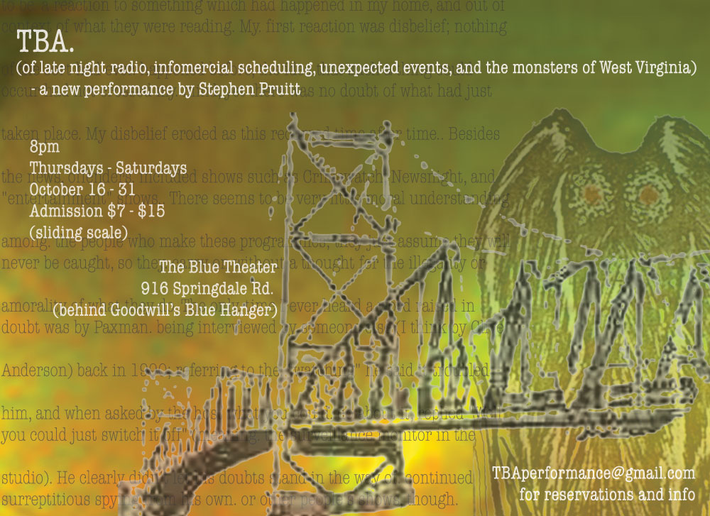 postcard image for TBA performance